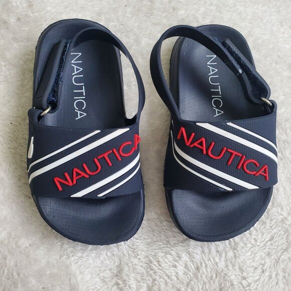 Nautica Toddler's boys sandals Size US 5 blue velcro closure nwot - Picture 10 of 10